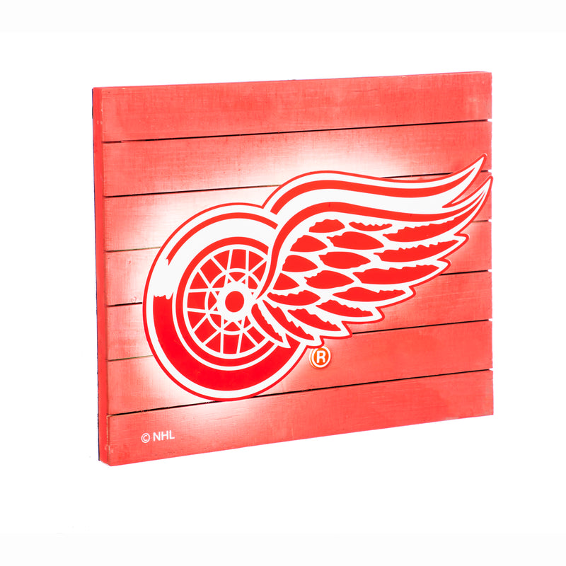 Team Sports America Detroit Red Wings LED Metal Wall Art