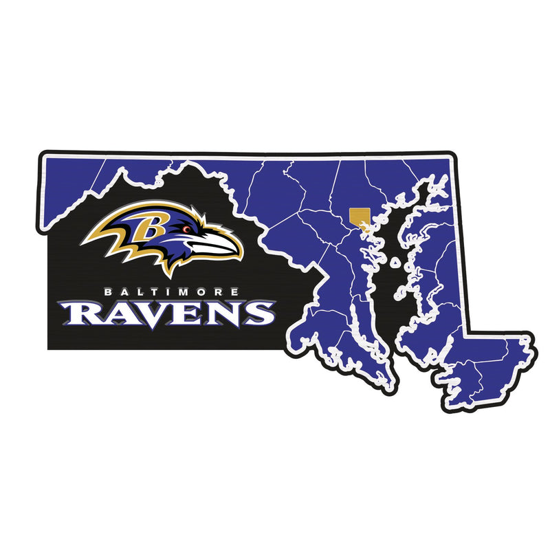 Team Sports America State Shape Wall Décor Baltimore Ravens