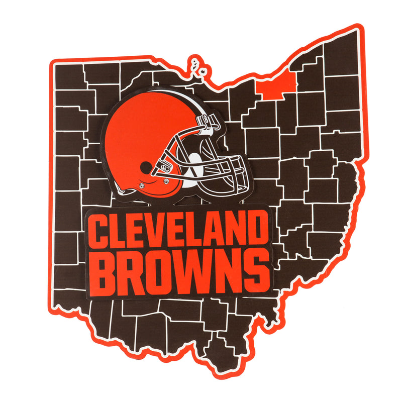 State Shape Wall Décor, Cleveland Browns,6ws3807