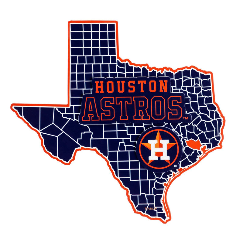 State Shape Wall Décor,, Houston Astros,6ws4210