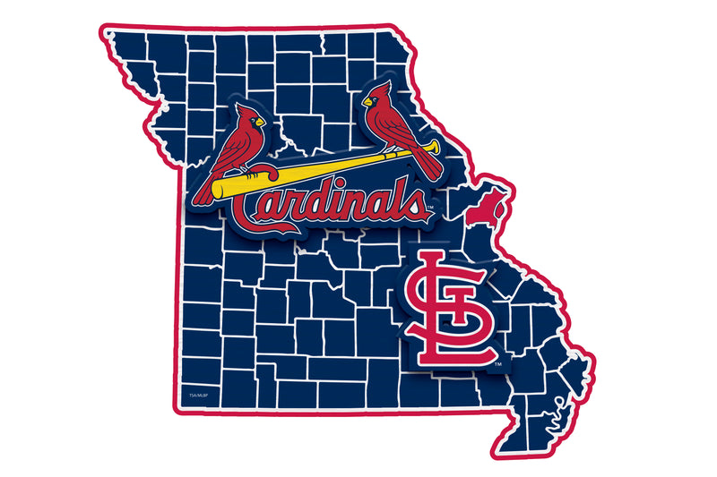 State Shape Wall Décor,, St Louis Cardinals,6ws4225