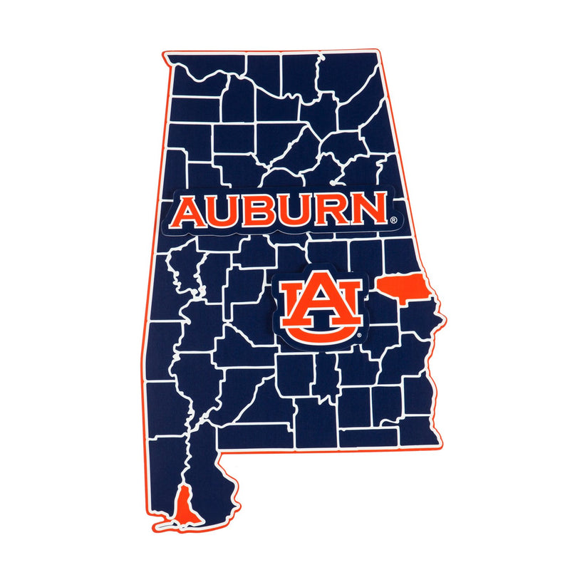 State Shape Wall Décor,, Auburn University,6ws928