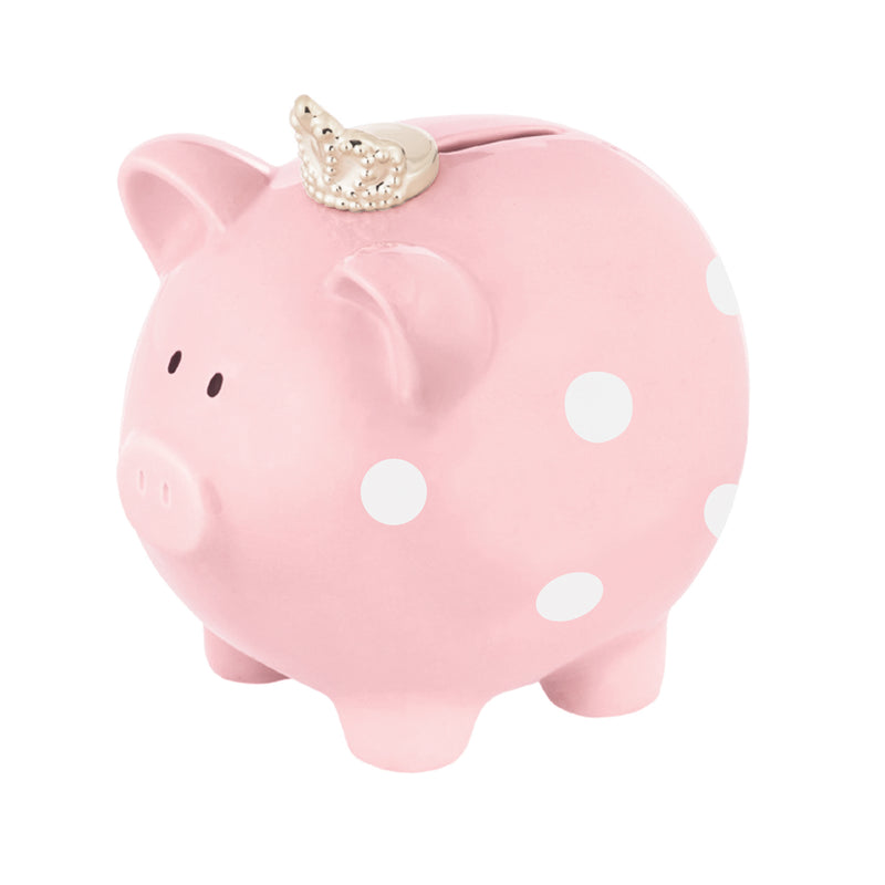 Polka Dot Piggy Bank, Pink,7bb043a