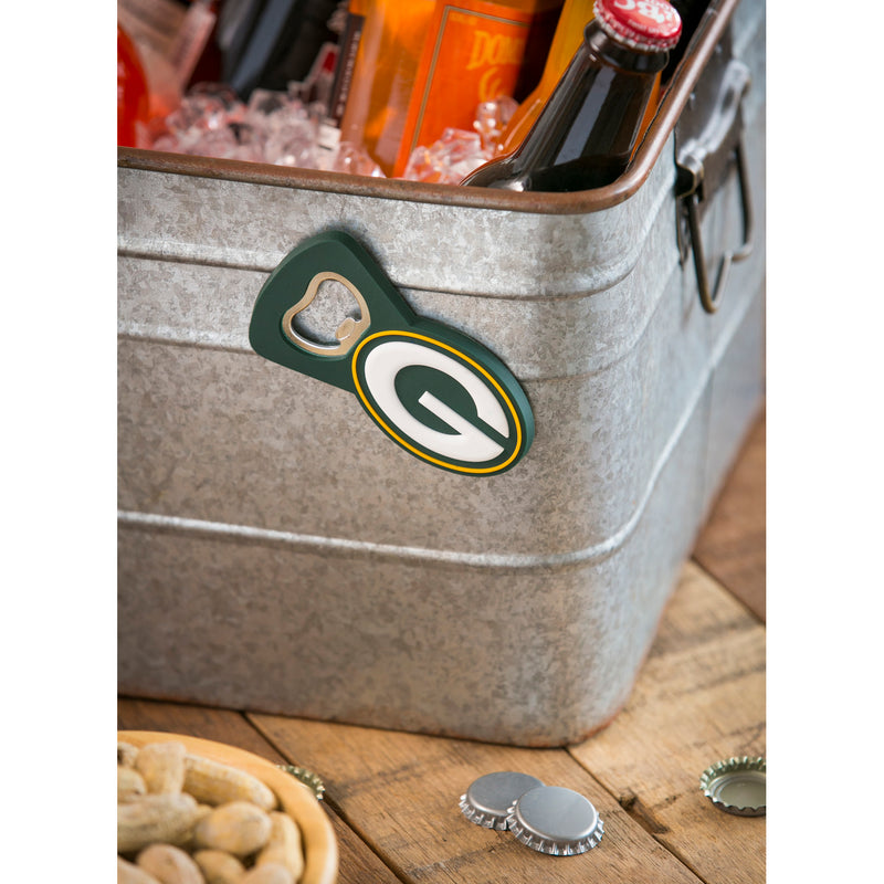Evergreen Green Bay Packers, PVC Magnet Bottle Opener