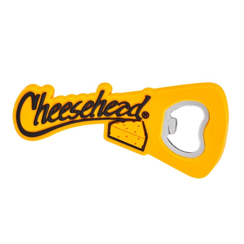 Cheesehead PVC Bottle Opener,7bo5070