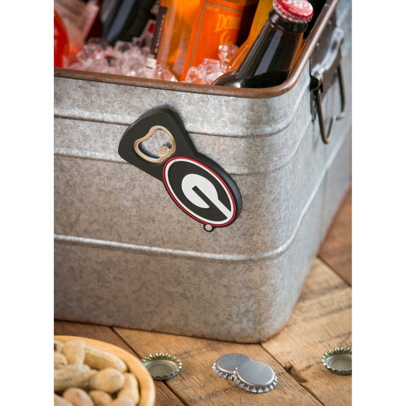 University of Georgia, PVC Magnet  Bottle Opener,7bo914