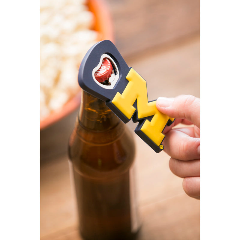 University Of Michigan, PVC Magnet  Bottle Opener,7bo920