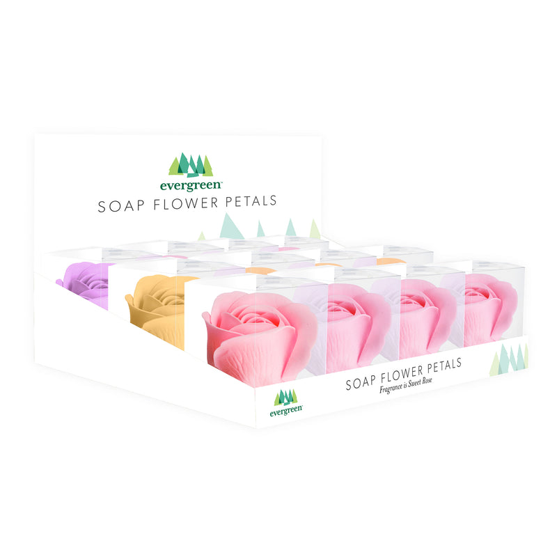 Decorative Soap Floral, 3 Designs, 8 of each, 24 pcs total,7bsp020