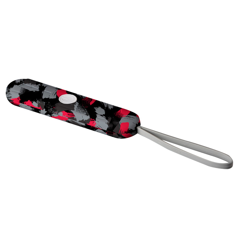 Evergreen Portable UVC Light Sanitizer Wand with Case, Red Pattern, 5.19'' x 0.63'' x 1.25'' inches