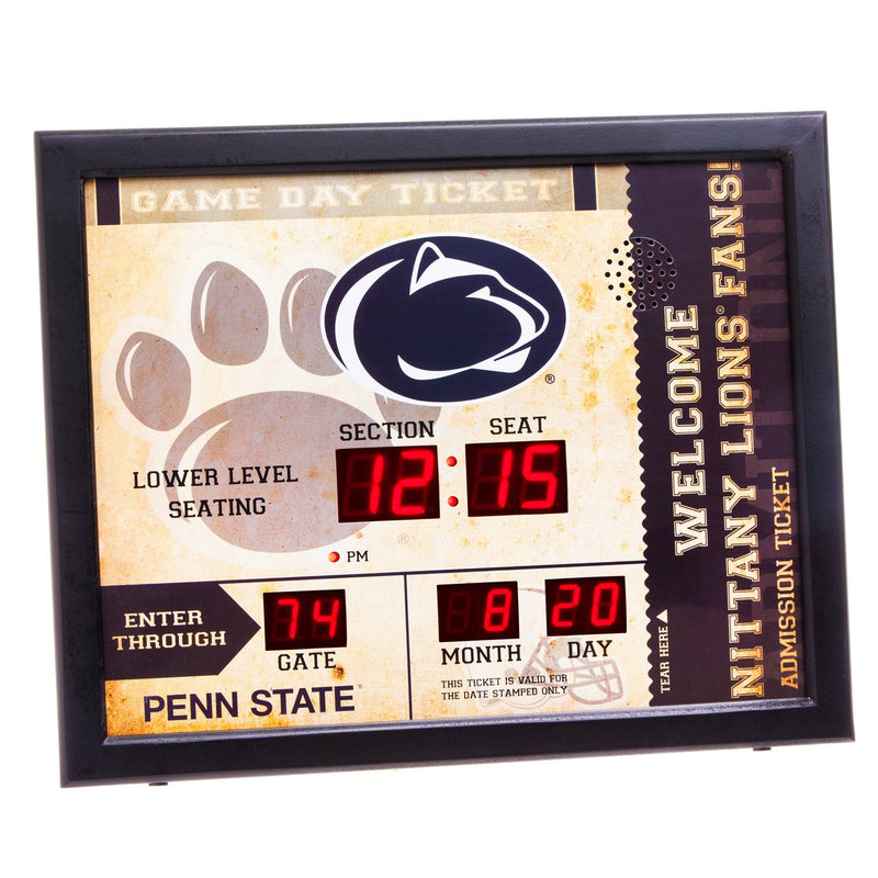 Bluetooth Scoreboard Wall Clock, Penn State,7cl922