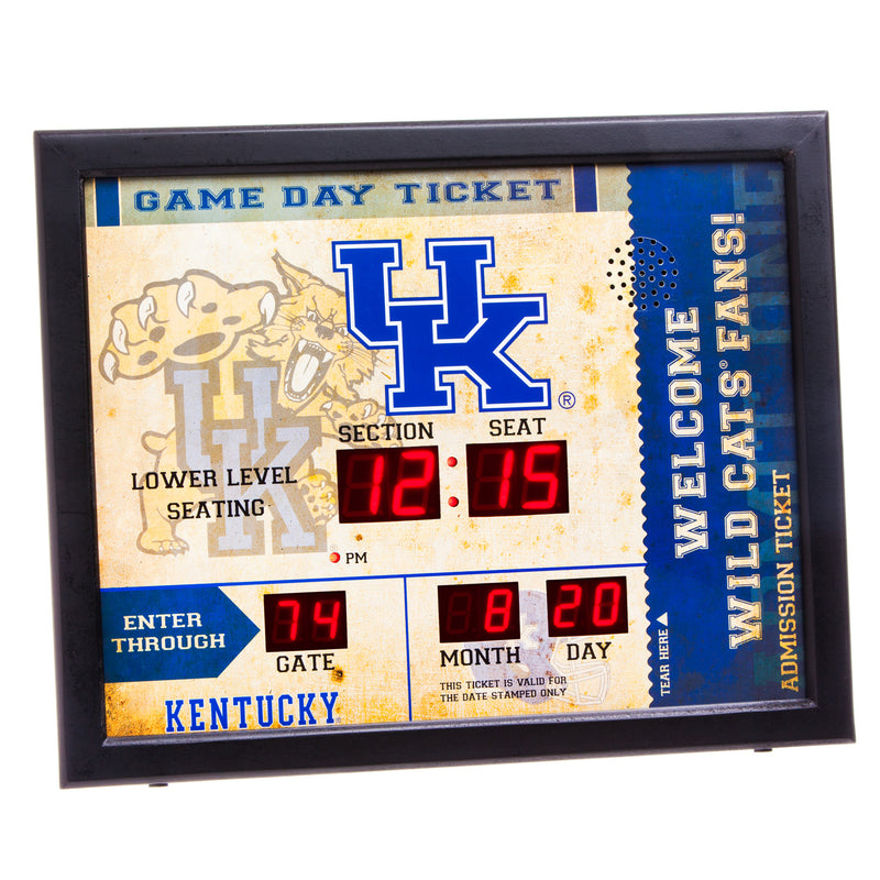 Bluetooth Scoreboard Wall Clock, Kentucky,7cl944