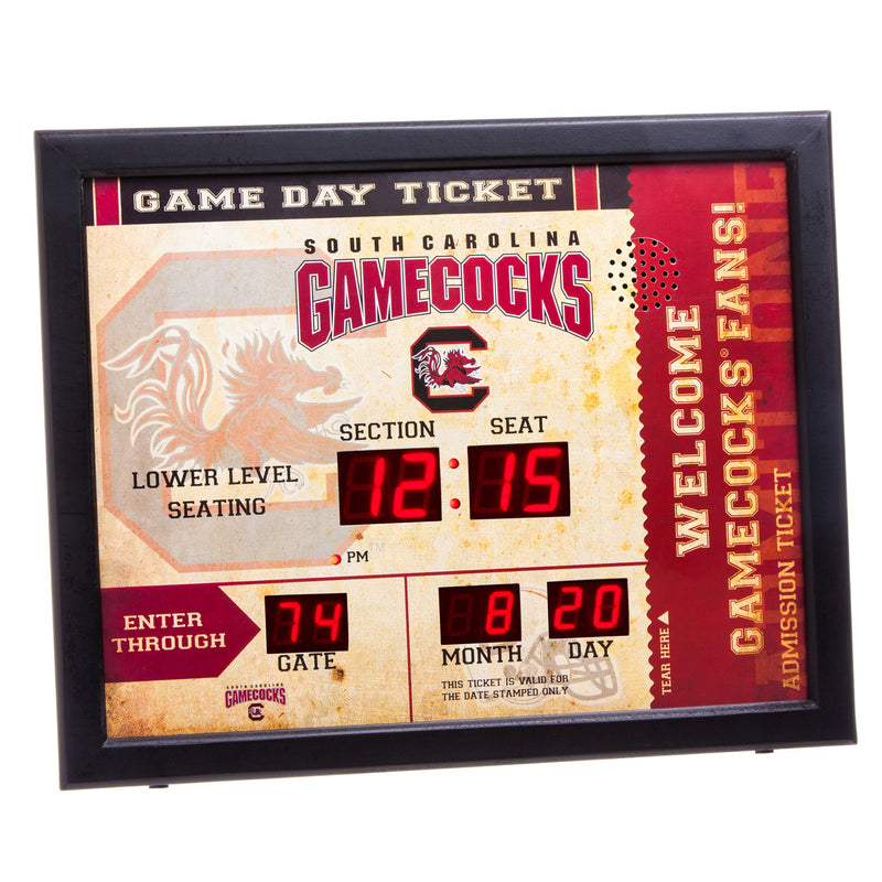 Bluetooth Scoreboard Wall Clock, South Carolina,7cl954