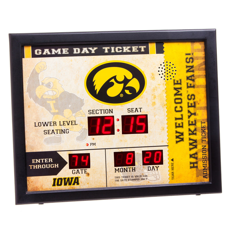 Bluetooth Scoreboard Wall Clock, Iowa,7cl980