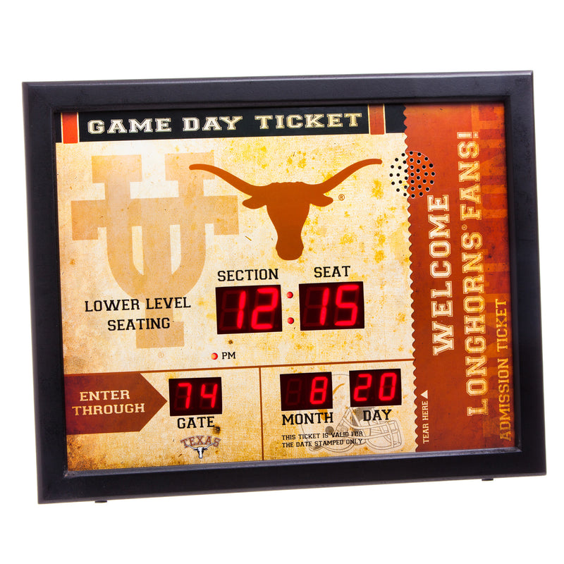 Bluetooth Scoreboard Wall Clock, Texas,7cl999