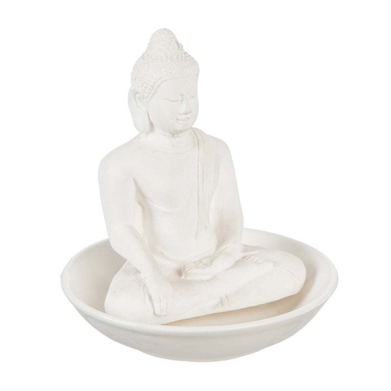 Ceramic Buddha Trinket Dish Diffuser Gift Set,7df029