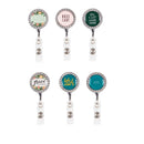 Boss Lady Retractable Badge Clip with Message, 4 Asst,7key046