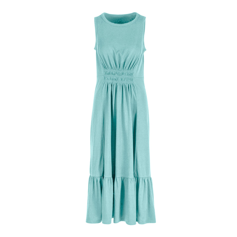 Sleeveless  Dress, Mint, Sizes include 1S, 2M, 2L, 1 XL. Dress length is 40",7tun254