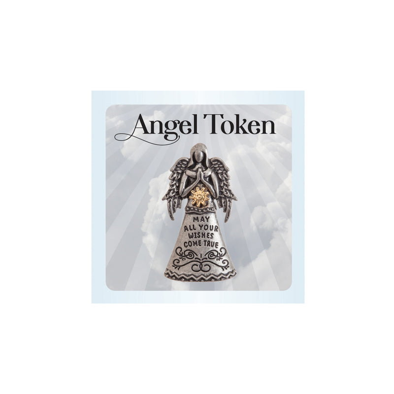 Angel Wish Token, 4 Designs, 12 of each, 48 pcs total,7wt035