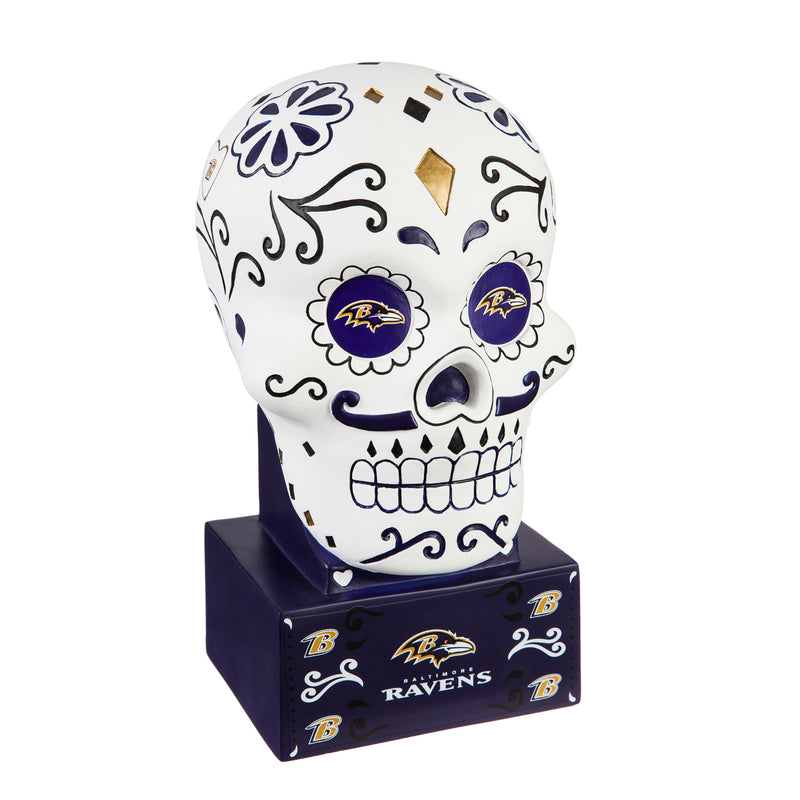 Baltimore Ravens, Sugar Skull Statue,843802sk