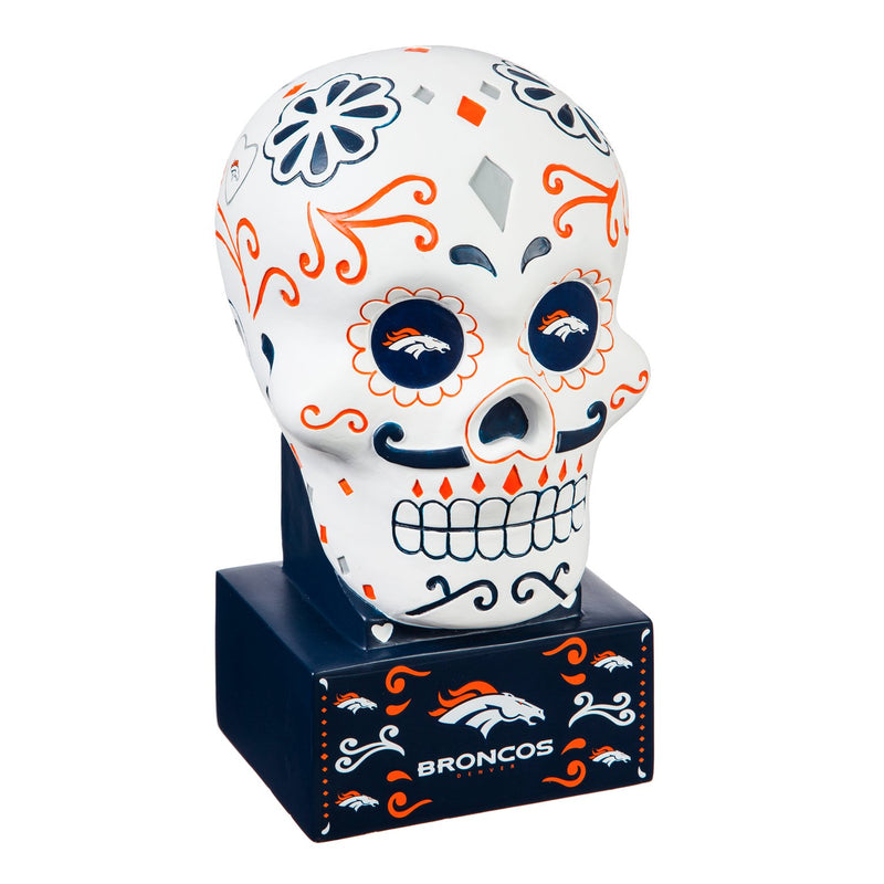 Denver Broncos, Sugar Skull Statue,843809sk