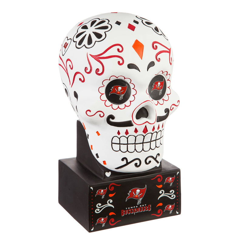 Tampa Bay Buccaneers, Sugar Skull Statue, 5.25"x6"x10.25"inches