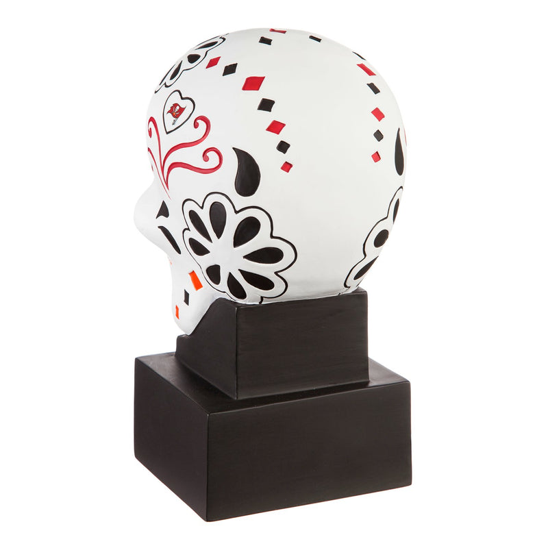 Tampa Bay Buccaneers, Sugar Skull Statue, 5.25"x6"x10.25"inches