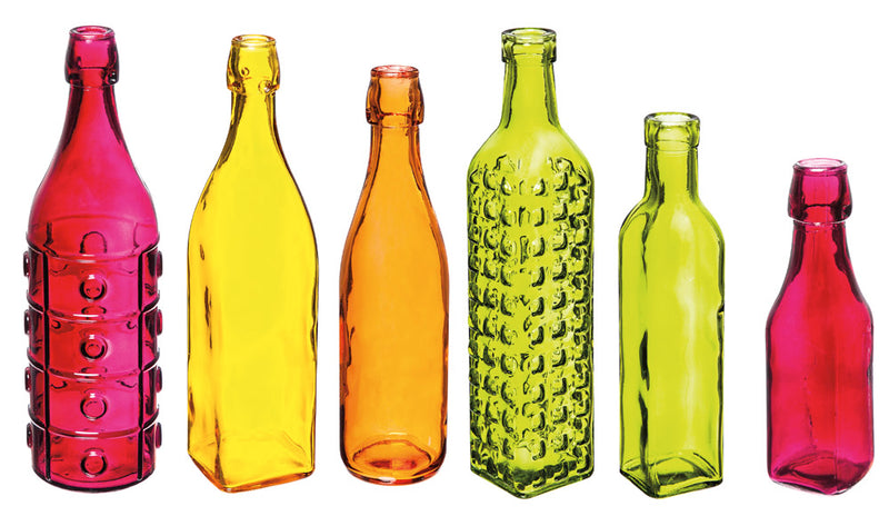 Decorate Your Garden, Glass Bottle, set of 6,845518