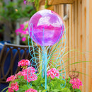 28" Gazing Ball Set,  Blue Butterfly,84g2119