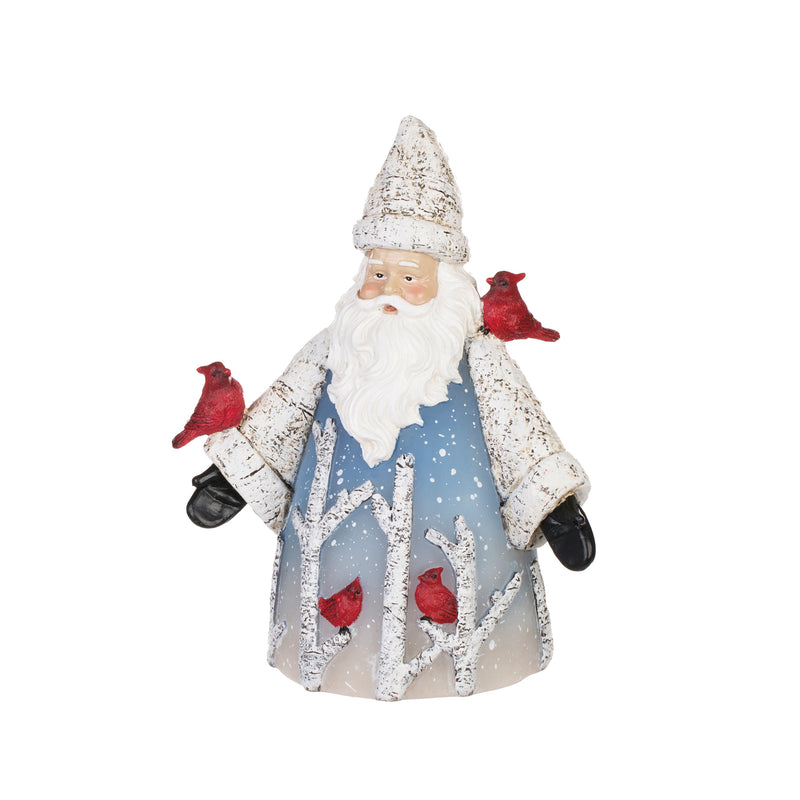 Santa and Snowman w/Cardinals  LED Battery Operated Statuary,2ASST,84g2386