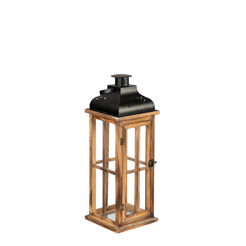 Set of 3 Nested Wood and Metal Lanterns,84g2761