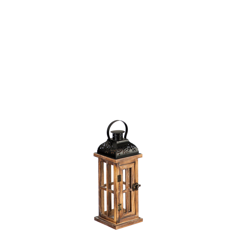 Set of 3 Nested Wood and Metal Lanterns,84g2761