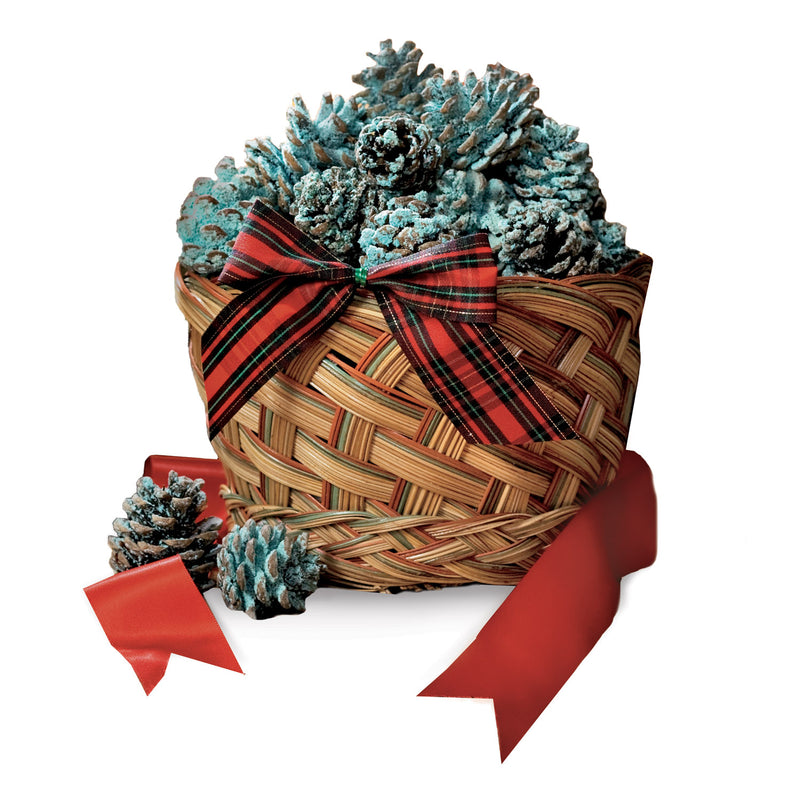 Color-Changing Fireplace Color Cones, 1 lb. in Gift Basket, 13.5"x10.5"x8"inches