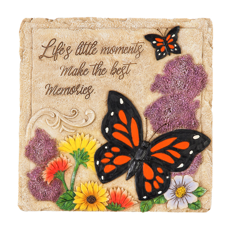 Evergreen 12" Square Garden Stone, Life's Little Moments, 11'' x 2.2'' x 2.2'' inches
