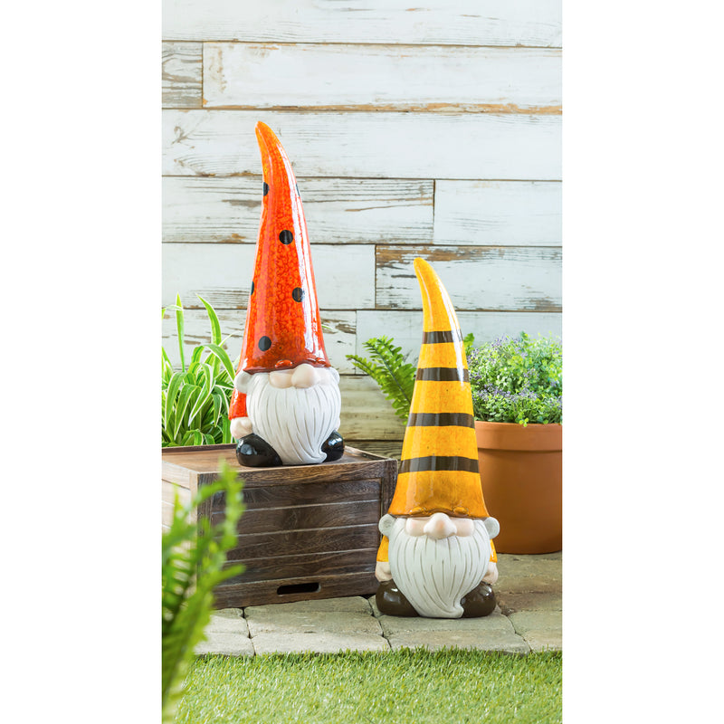 Evergreen 24"H Bumble Bee Gnome Garden Statuary, 24.2'' x 5.5'' x 5.5'' inches