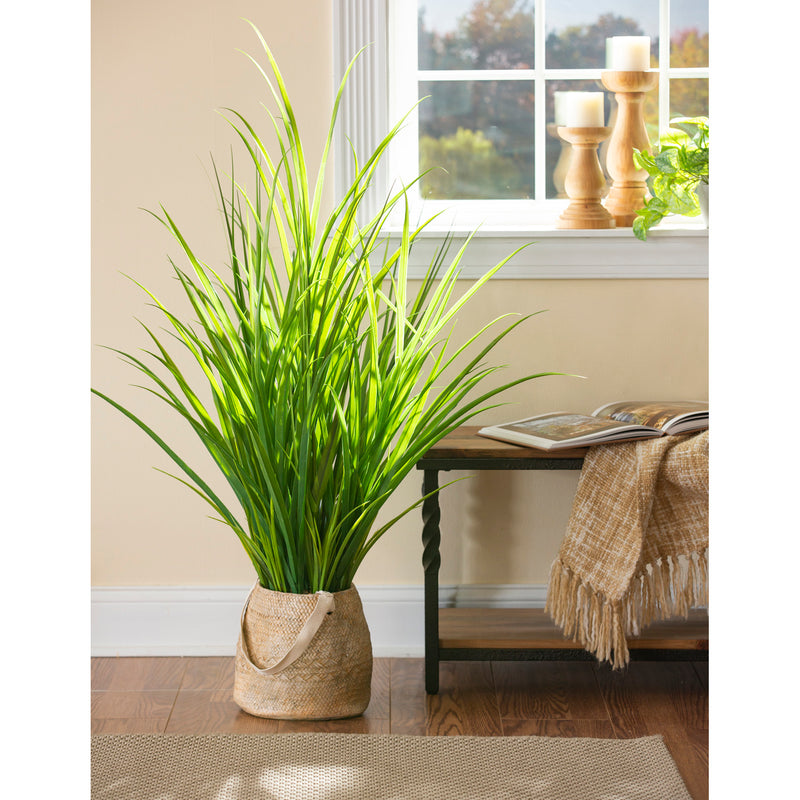 Onion Grass Artificial with Resin Pot,84g3603