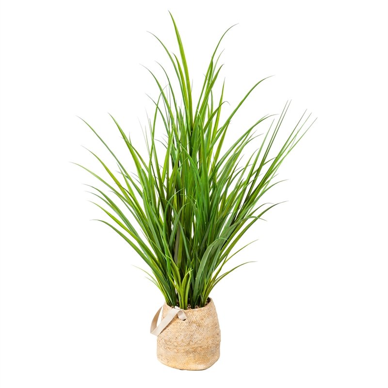 Onion Grass Artificial with Resin Pot,84g3603