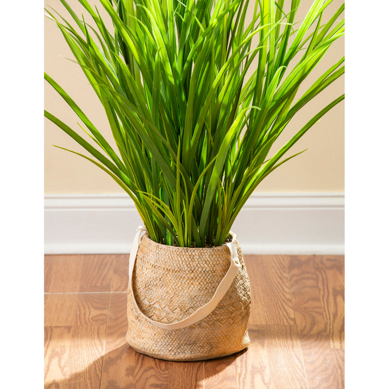 Onion Grass Artificial with Resin Pot,84g3603