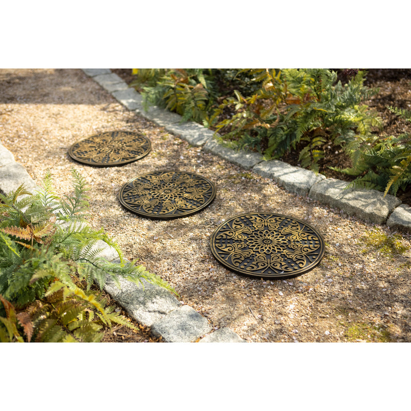 Circle of Butterflies recycled rubber stepping stone Set of 3,84g3813