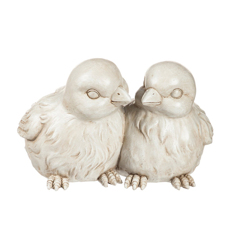 Nestling Birds Garden Statuary, 11.42"x9.84"x7.09"inches