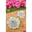Flower Garden Statuary, Set of 2, Large and Small, 11.61"x11.22"x2.56"inches