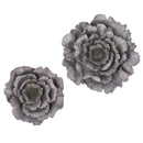 Flower Garden Statuary, Set of 2, Large and Small, 11.61"x11.22"x2.56"inches