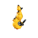 15.5"H Stacked Goldfinch Trio Garden Statuary, 10.04"x7.48"x15.55"inches