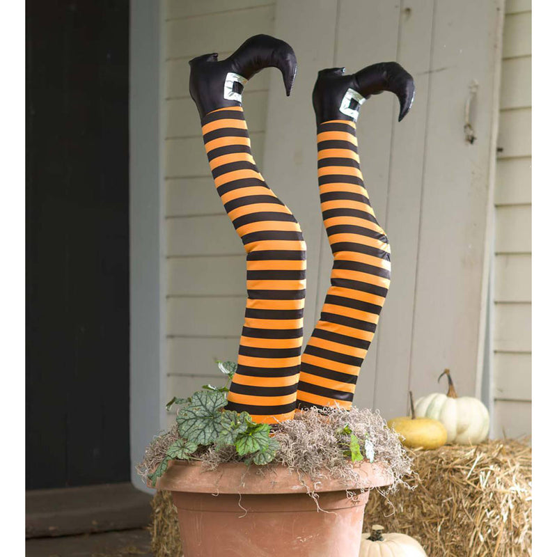 Halloween Witch Leg Stakes, Set of 2,87953