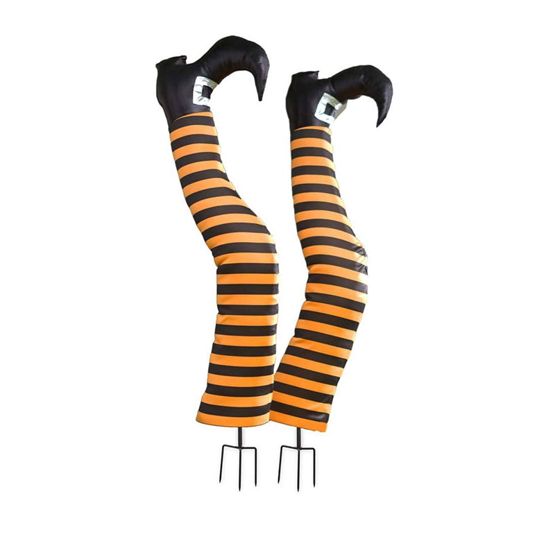 Halloween Witch Leg Stakes, Set of 2,87953