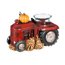 Resin Red Truck with Pumpkins Candle Holder, 2 Asst,8chp037
