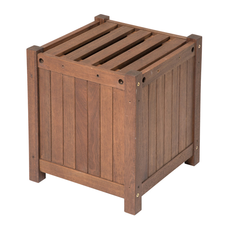 Outdoor Eucalyptus Square Planter,8f00245