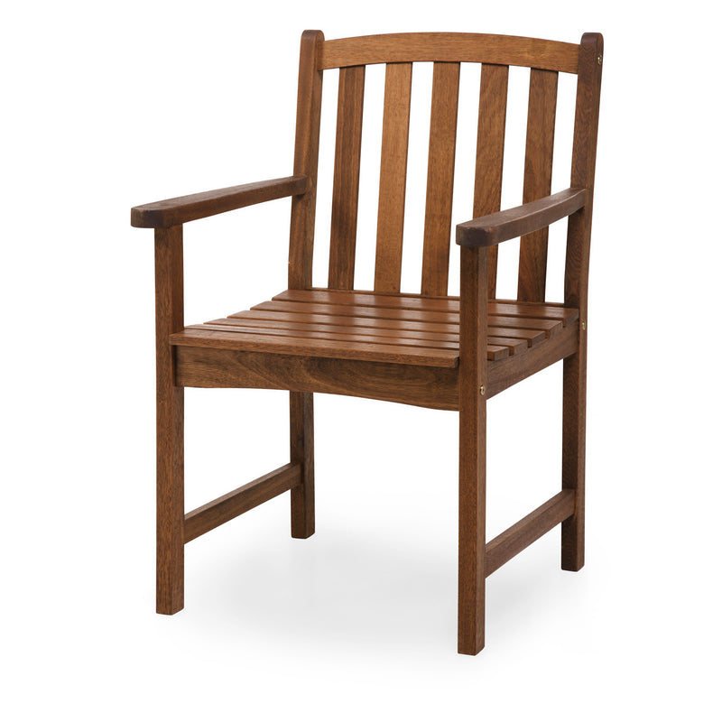 Evergreen Deck & Patio Decor,Lancaster Chair with Arms Natural,23.75x23.75x35.5 Inches