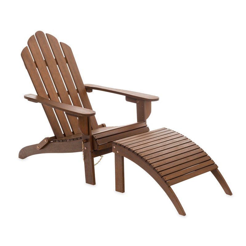 Evergreen Deck & Patio Decor,Foldable Chair with footrest,34.4x28.9x36.6 Inches