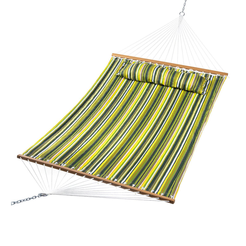 Quilted Poly Hammock Green Stripe,8f00610