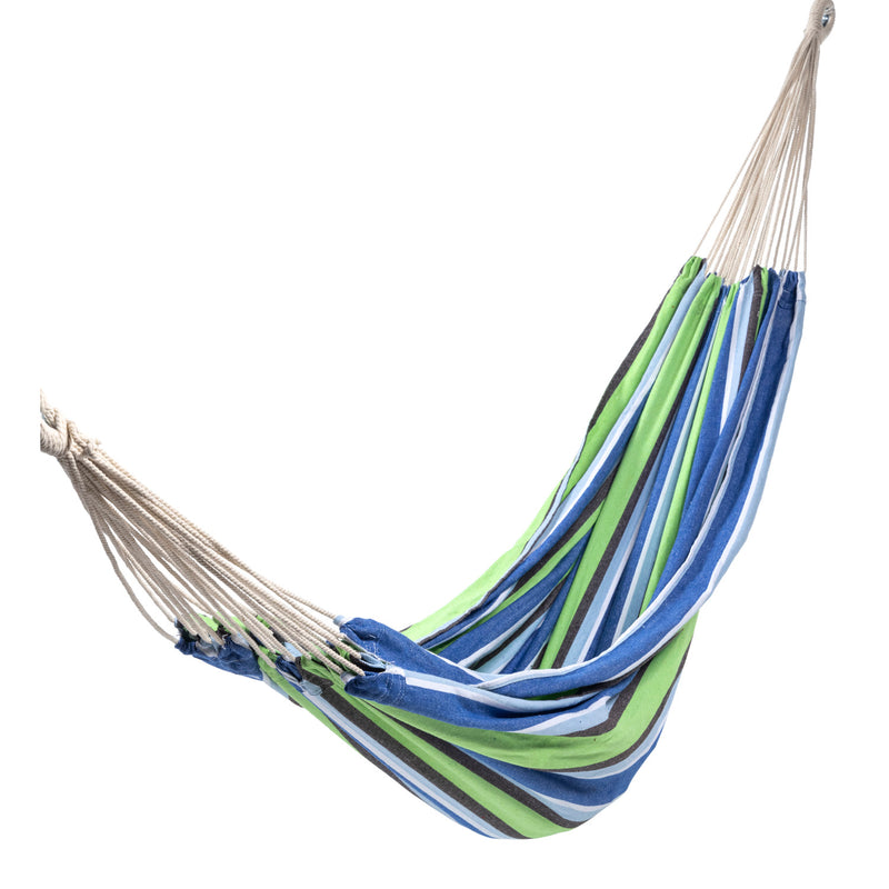 Polycotton Brazilian Hammock Blue Stripe,8f00618